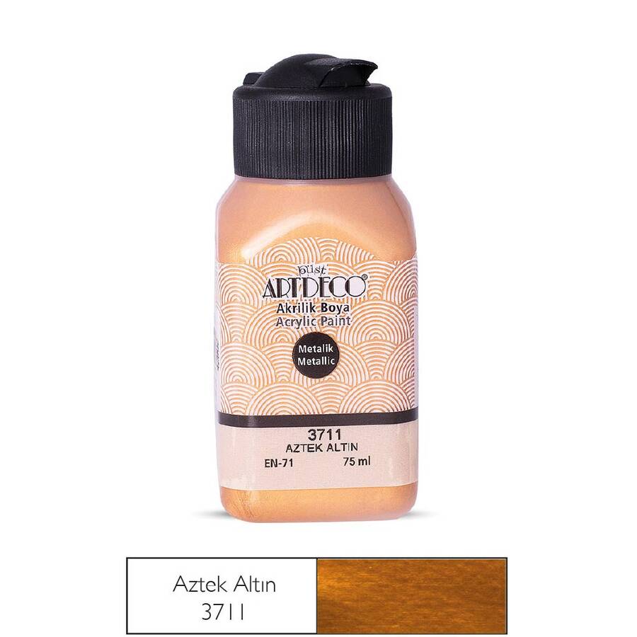 Artdeco Metalik Akrilik Boya 75 ml Aztek Altın