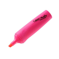 Bic - Bic Fosforlu Kalem Flat Highlighter Pembe (1)