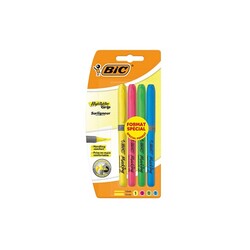 Bic Fosforlu Kalem Grip 4'lü 951473 - Thumbnail