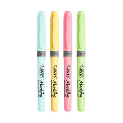 Bic - Bic Fosforlu Kalem Grip Pastel 4'lü Set (1)