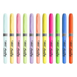 Bic Fosforlu Kalem Grip Pastel ve Neon Renkler 12'li 992562 - Thumbnail