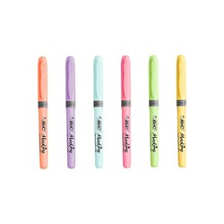 Bic - Bic Grip Fosforlu Kalem Pastel 6'lı Set (1)