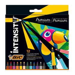 Bic - Bic Keçeli Boya Kalemi Intensity Premium 12 Renk 977891