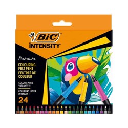 Bic - Bic Keçeli Boya Kalemi Intensity Premium 24 Renk 977892