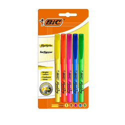 Bic - Bic Marking Fosforlu Kalem Highlighter Karışık Renk 5'li