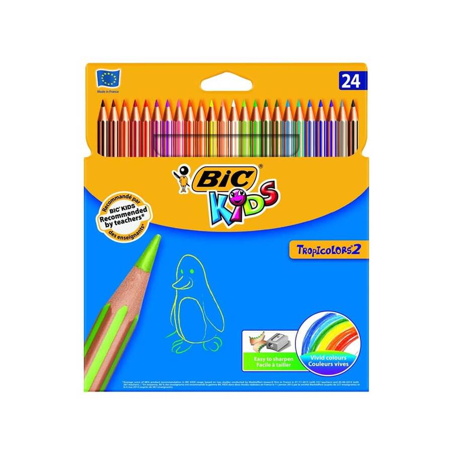 Bic Tropicolors Kuru Boya Tam Boy 24'lü