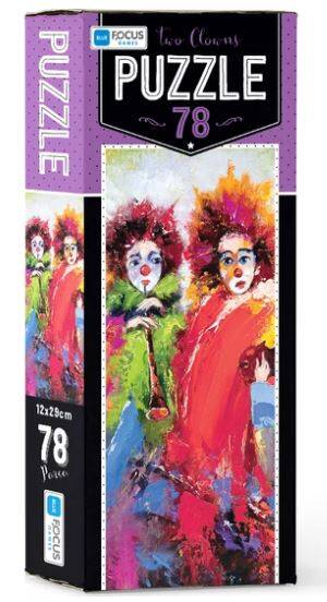 Blue Focus Puzzle 78 Parça 12x29 cm Two Clowns