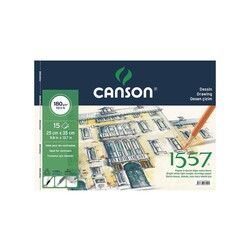 Canson - Canson Fila Resim ve Çizim Bloknot 25x35 cm 180 gr 15 Yaprak