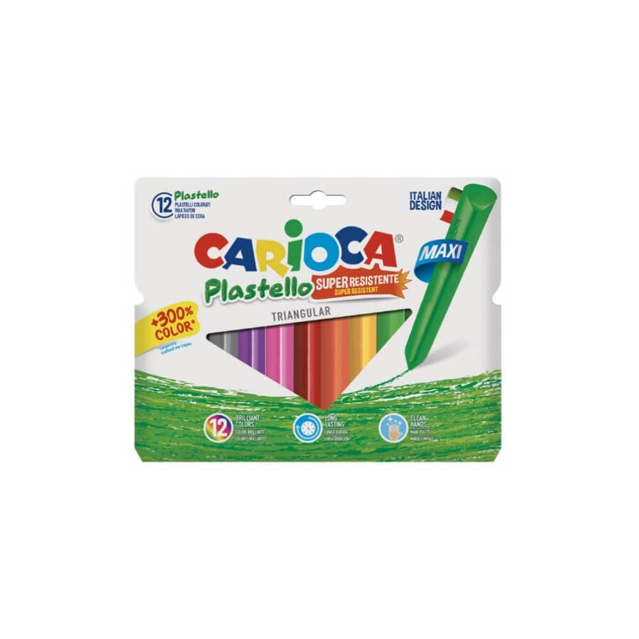 Carioca Pastel Boya Kalemi 12'li Jumbo Üçgen