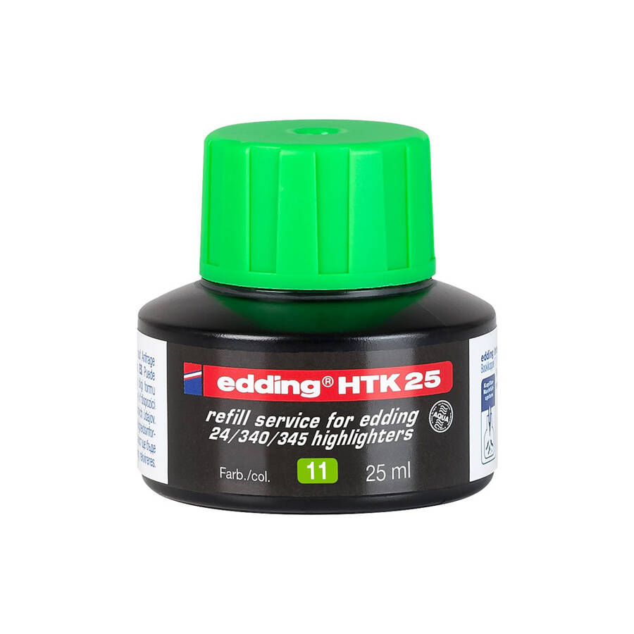 Edding HTK 25 Fosforlu Kalem Mürekkebi 25 ml Yeşil