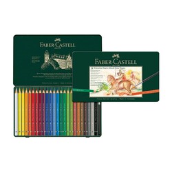 Faber-Castell - Faber-Castell Albert Dürer Magnus 24 Renk Metal Kutu