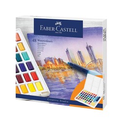 Faber-Castell - Faber-Castell Creative Studio Suluboya Tablet 48'li 5191169748