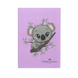 Faber-Castell - Faber-Castell Defter Dikişli Pp Kapak Koala A4 100 Yaprak Kareli