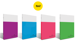 Faber-Castell - Faber Castell Smart Dikişli Plastik Kapak Kareli Defter A4 100 Yaprak