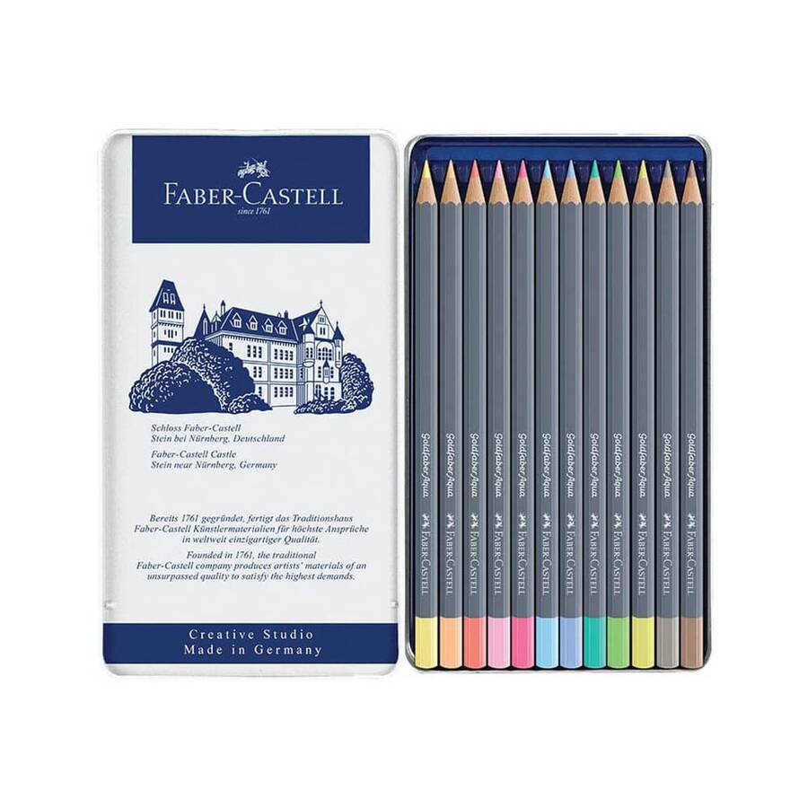 Faber-Castell Goldfaber Aqua 12'li Pastel Renkler 5188114622