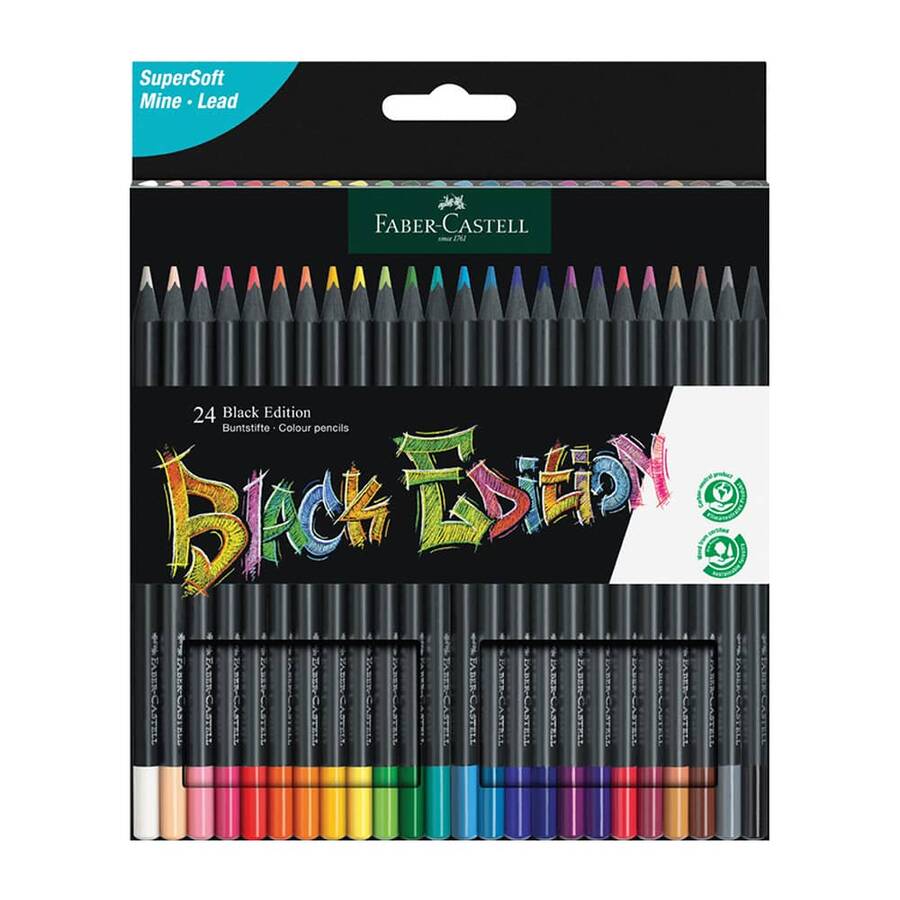 Faber-Castell Kuru Boya Black Edition 24 Renk 5171116424