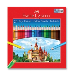 Faber-Castell - Faber Castell Redline Kuru Boya Karton Kutu 24'li