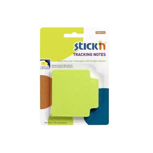 Gıpta Stick'n 70 x 70 Tracking Notes Neon Yeşil 50 Yaprak