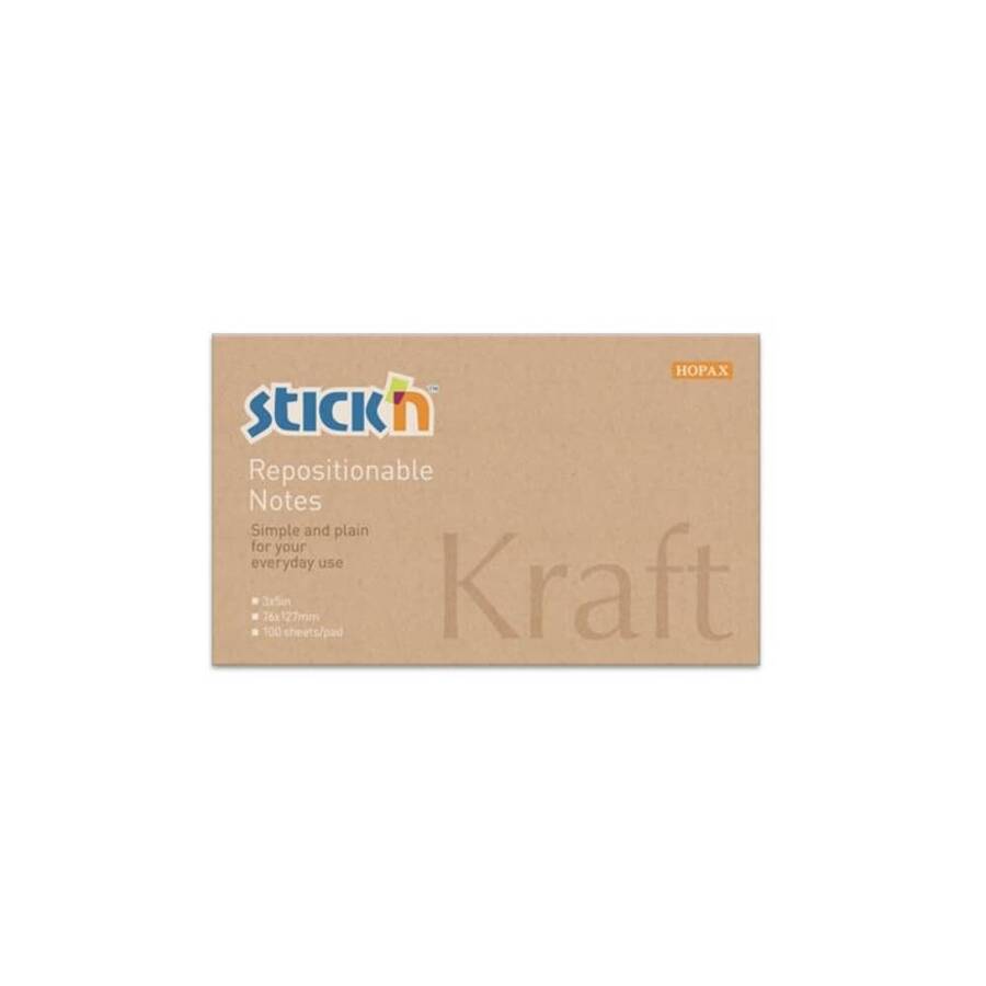 Gıpta Stickn 76x127 mm Kraft Notes 100 Yaprak