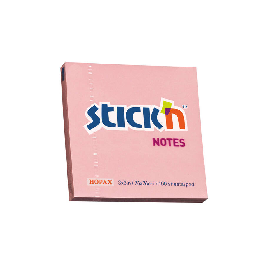 Gıpta Stickn 76x76 mm Pastel Pembe 100 Yaprak