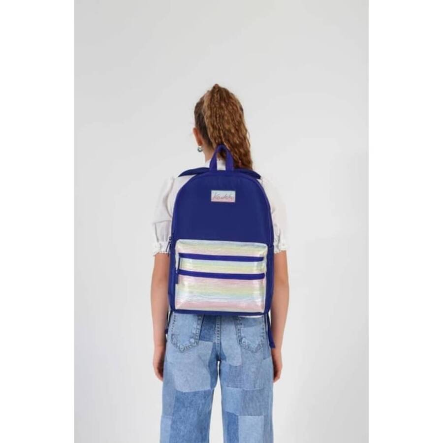 Kaukko Sırt Çantası Magic Dreams Leather Navy Blue 1723