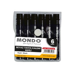 Mondo - Mondo Beyaz Tahta Kalem Kartuşu Siyah 6'lı Set