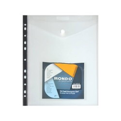 Mondo - Mondo Dosya Koruyucu Zarf Cd Cepli Şeffaf 11 Delikli 552500