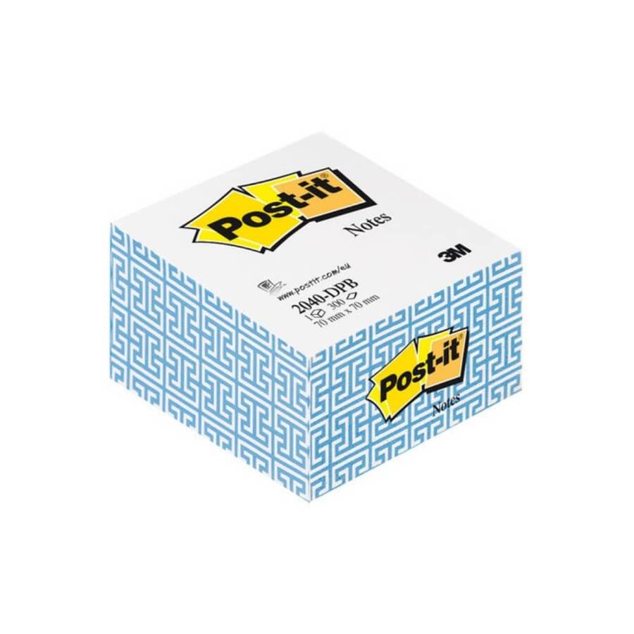 Post-it Not Kağıdı Mavi Desenli Kenar 70x70 mm 300 Yaprak