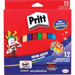 Pritt - Pritt Pastel Boya Jumbo Üçgen Gövde Silinebilir 12'li